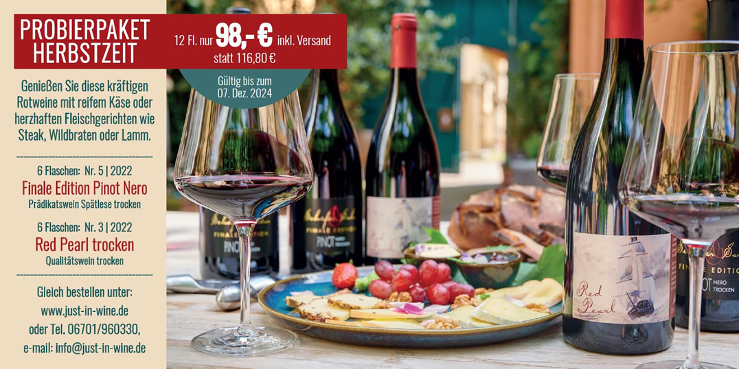 Probierpacket Herbstzeit - 12 Flaschen für nur 98 € inkl. Versand