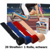 KK KinTape Kinesiologie Tape Pre-Cut schwarz (20 Streifen)