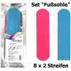 Nasara Precut Tape Anwendungspack "Fußsohle" (8 x 2 Streifen)