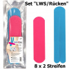 Nasara Precut Tape Anwendungspack "LWS/Rücken" (8 x 2 Streifen)