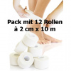 KK Fingertape/Sporttape weiß (12 Rollen à 2 cm x 10 m)