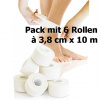 KK Sporttape weiß (6 Rollen à 3,8 cm x 10 m)