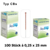 AcuTop Akupunkturnadeln Typ CBs, 0,25 x 25 mm (100 St.)
