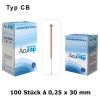 AcuTop Akupunkturnadeln Typ CB, 0,25 x 30 mm (100 St.)