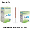 AcuTop Akupunkturnadeln Typ CBs, 0,30 x 40 mm (100 St.)