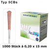 AcuTop Akupunkturnadeln Typ 5CBs, 0,20 x 15 mm (1000 St.)
