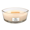 WoodWick Duftkerze "Ellipse Glass" Spiced Eggnog (1 St.)